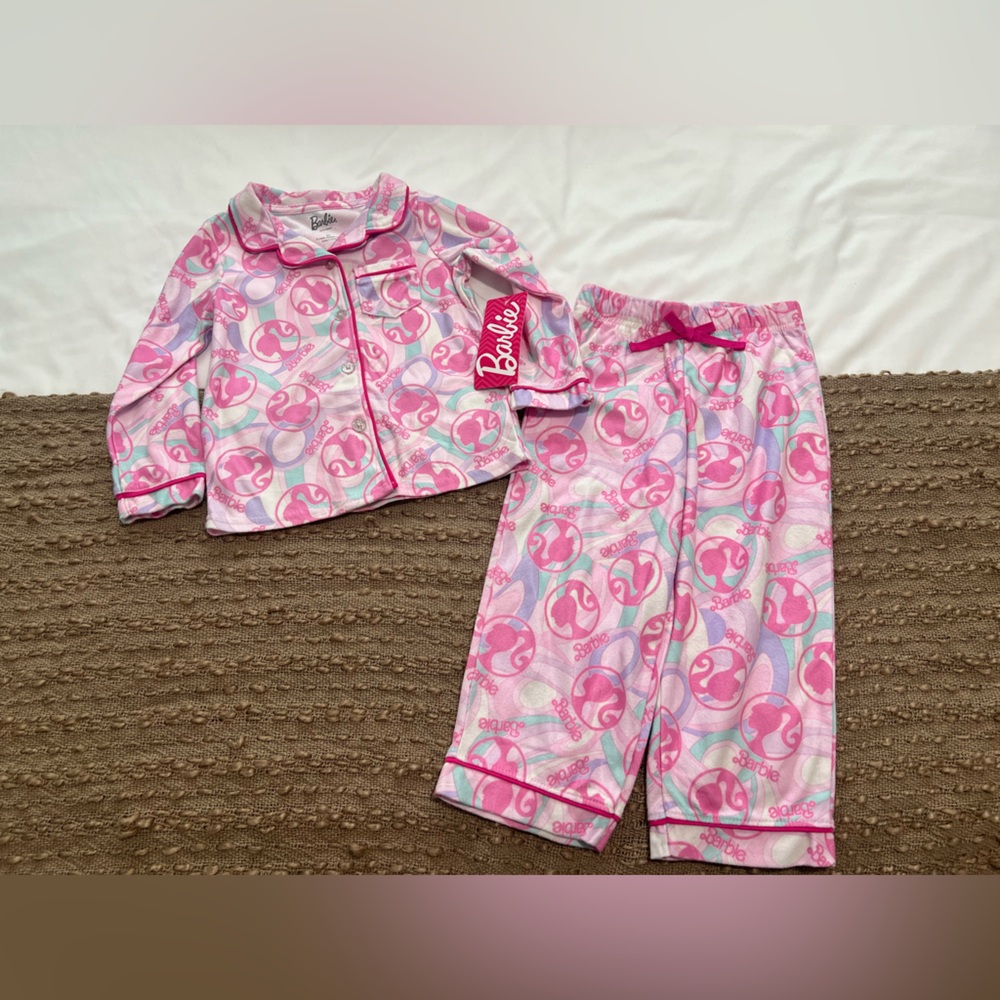 Barbie Pink Kids Pajamas Set size 3T